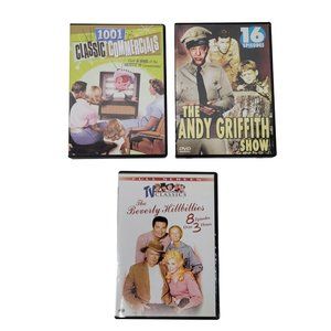 1001 Classic Commercials Andy Griffith Show Beverly Hillbillies DVDs Lot Of 3